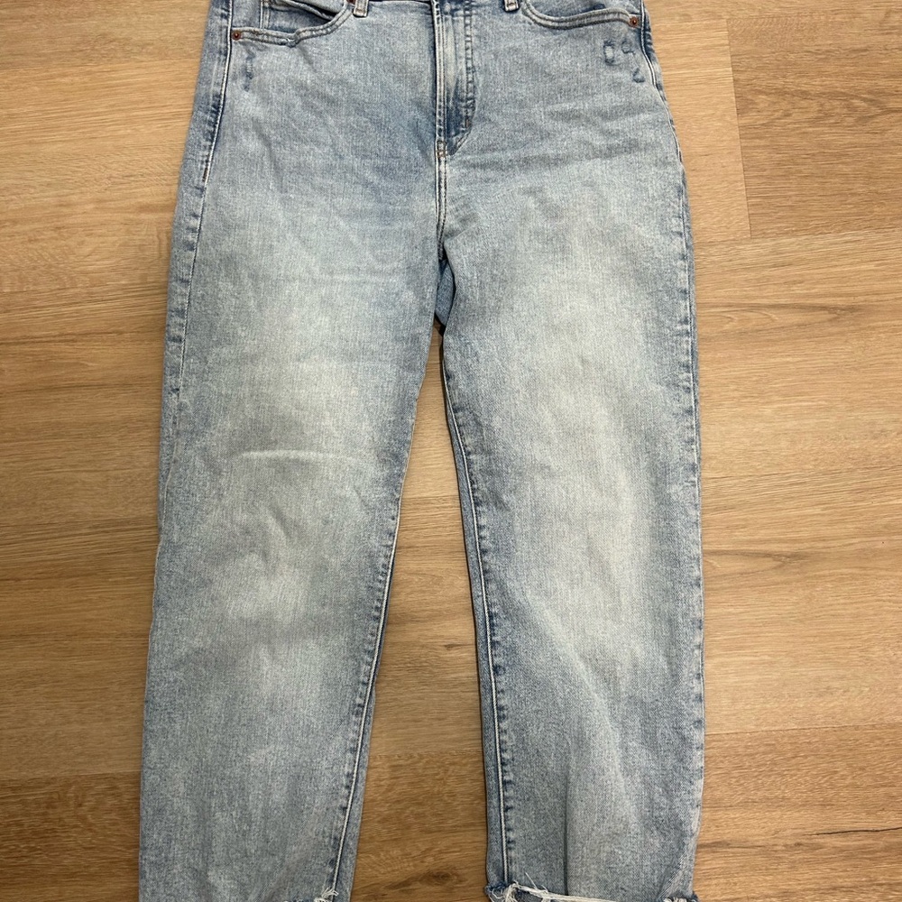 Straight leg jeans